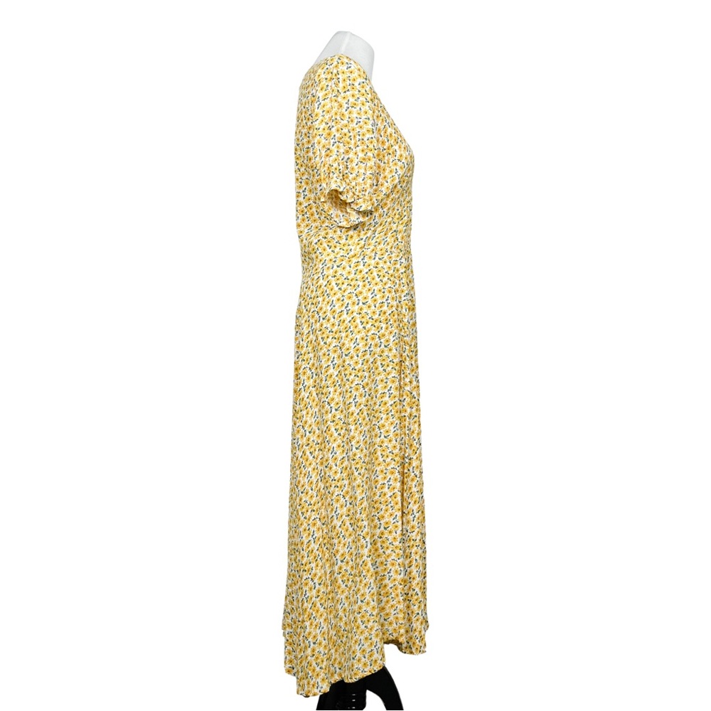 Faithfull The Brand Ari Midi Dress Marguerite Floral Print Women’s Large Size 8 - Picture 10 of 16